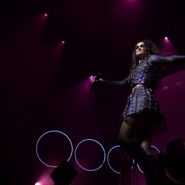La artista Amaia Romero cierra su gira con un concierto final este sábado en el Wizink Center de Madrid. EFE/ Victor Lerena