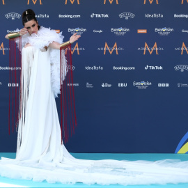 Blanca Paloma llega a la alfombra turquesa del festival de Eurovisión 2023, en Liverpool.- Adam Vaughan / EFE / EPA