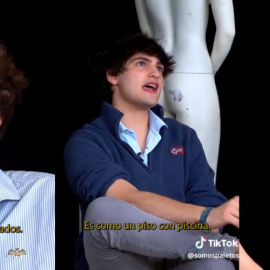 Tres fotogramas de un vídeo de TikTok de @somospaletos.