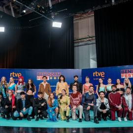 Foto de familia de los 18 cantantes o grupos musicales que competirán en el Benidorm Fest 2023, en Prado del Rey, a 19 de diciembre de 2022, en Madrid - Gabriel Luengas / Europa Press
