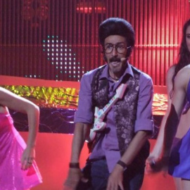 Rodolfo Chikilicuatre durante su actuación en Eurovisión en 2008. Fuente: RTVE. 