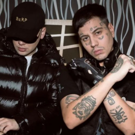 Bizarrap y Duki para la presentación de la sesión 50. Fuente: Instagram