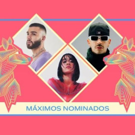 Aitana, Feid y Manuel Turizo son los tres artistas con más nominaciones (6) en esta edición. Foto: Los40.