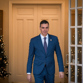 El presidente del gobierno, Pedro Sánchez, a su llegada a un encuentro con el primer ministro de Líbano, Najib Mikati, en el Complejo de la Moncloa. Diego Radamés / Europa Press11 DICIEMBRE 2024;PEDRO SÁNCHEZ;ENCUENTRO;LÍBANO;NAJIB MIKATI;MINISTRO;11/12/2024