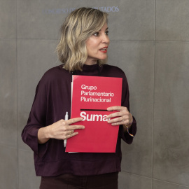 (Foto de ARCHIVO)La portavoz de Sumar en el Congreso, Verónica Martínez, durante una rueda de prensa anterior, a la Junta de Portavoces, en el Congreso de los Diputados, a 26 de noviembre de 2024, en Madrid (España).Eduardo Parra / Europa Press26 NOVIEMBRE 2024;RUEDAS;PORTAVOCES;CONGRESO;DIPUTADOS26/11/2024