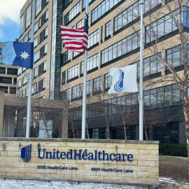 Sede de United Healthcare en Manhattan, EEUU,  a 4 de diciembre de 2024.