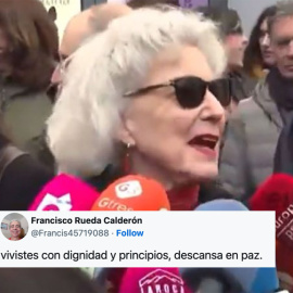 Marisa Paredes estalla ante la presencia de Isabel Díaz Ayuso en la capilla ardiente de Concha Velasco en 2023.