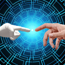 Ilustración sobre la inteligencia artificial.