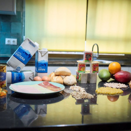 Imagen de archivo de varios productos alimenticios.