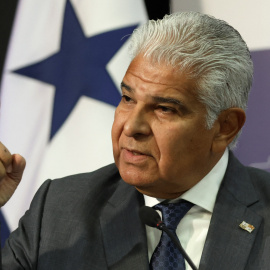 El presidente de Panamá, José Raúl Mulino, en una rueda de prensa, a 26 de diciembre de 2024.