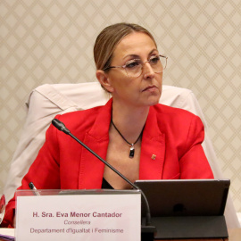 Imatge d'arxiu de la consellera d'Igualtat i Feminisme, Eva Menor, en una compareixença al Parlament.
