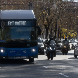 Un autobús de la EMT de Madrid en una imagen de archivo.