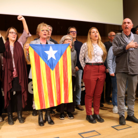 La presentació del full de ruta de l'ANC ha finalitzat amb el Cant dels Segadors.
