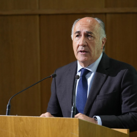 El alcalde de Algeciras, José Ignacio Landaluce interviene en la inauguración del Foro. A 29 de enero de 2025 en Algeciras, Cádiz (Andalucía, España).