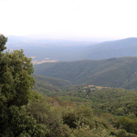 Vista del Montseny des del mirador de les Guaitadores