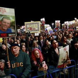 Concentración en Tel Aviv para exigir la liberación de los prisioneros palestinos.