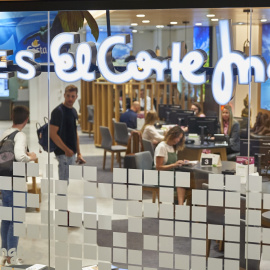 El logo de Viajes El Corte Inglés, en uno de sus establecimientos.