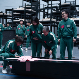 Una escena de 'El juego del calamar', en una foto de archivo.