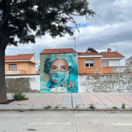 Un grafitti en la carretera de Getares, en Algeciras