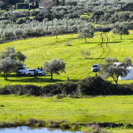 Imágenes de la búsqueda de una mujer desaparecida en Santa Olalla del Cala, a 7 de febrero de 2025 en Huelva (Andalucía).