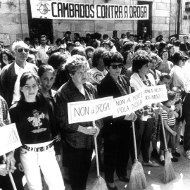 Imagen de una manifestación contra la droga.
