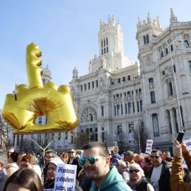 Marcha convocada por Hábitat24 este domingo en Madrid para reclamar una vivienda digna y sostenible.