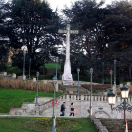 La Cruz do Castro, que homenajea en Vigo a los franquistas caídos en la guerra civil.