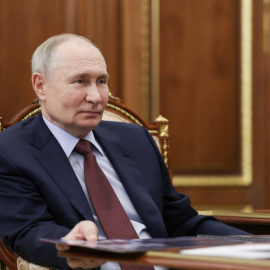 El presidente ruso, Vladimir Putin, en el Kremlin, a 17 de febrero de 2025.