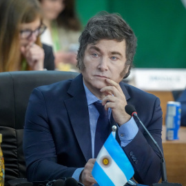 Imagen de archivo del presidente de Argentina, Javier Milei, en la cumbre del G20.