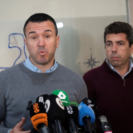 El presidente de la Diputación de Valencia, Vicent Mompó, en una imagen del pasado 12 de diciembre de 2024 junto a Carlos Mazón.