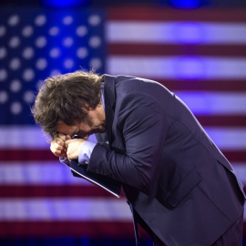 Javier Milei en una imagen del pasado 22 de febrero durante la cumbre ultra de Washington celebrada el pasado fin de semana.