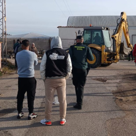 Desalojo del Cortijo del Uno, en Níjar (Almería)