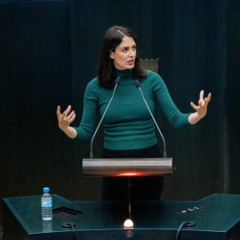 Rita Maestre, durante el pleno del Ayuntamiento de Madrid este martes.