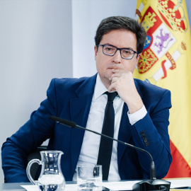 El ministro de Transformación Digital y Función Pública, Óscar López, durante una rueda de prensa posterior a la reunión del Consejo de Ministros