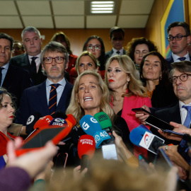 La consejera madrileña Rocío Albert López-Ibor, tras abandonar la mesa del Consejo de Política Fiscal y Financiera.