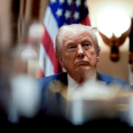 El presidente de Estados Unidos, Donald Trump, asiste a una reunión de gabinete en la Casa Blanca, a 26 de febrero de 2025.