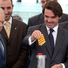 Jordi Pujol (i) y José María Aznar, en una imagen de archivo.
