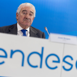 El consejero delegado de Endesa, José Bogas, durante la presentación de los resultados anuales de la energética en el ejercicio 2024.