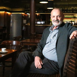 Imatge d'arxiu de Pedro Zarraluki durant la presentació del seu llibre, 'La curva del olvido'.