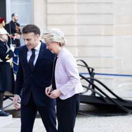 Macron y Von der Leyen, el pasado 17 de febrero en París.