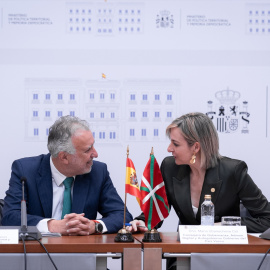 Ángel Víctor Torres y María Ubarretxena, este jueves.