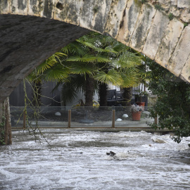 Imagen de la crecida del río Eresma, en Segovia.