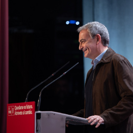 El expresidente del Gobierno, José Luis Rodríguez Zapatero, durante la clausura del 15º Congreso Socialista de Castilla y León
