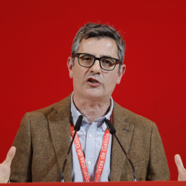 El ministro de la Presidencia, Félix Bolaños, este pasado sábado en Santiago de Compostela.