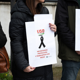 Imagen de la manifestación por la educadora social asesinada en un piso tutelado en Badajoz, a 10 de marzo de 2025.