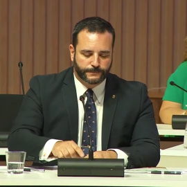 Jordi de la Fuente en el primer ple del mandat de la Diputació de Barcelona, celebrat el juliol del 2023.