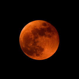 Imagen de archivo de la vista general de la Luna después de un eclipse en Ahmedabad (India), a 8 de noviembre de 2022.