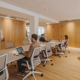 Imatges del coworking de Cloudworks a Barcelona