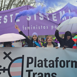 La Plataforma Trans durante una manifestación