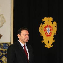 El primer ministro y presidente del Partido Socialdemócrata portugués (PSD), Luis Montenegro, después de una reunión con el presidente Marcelo Rebelo de Sousa, en Lisboa, a 12 de marzo de 2025.